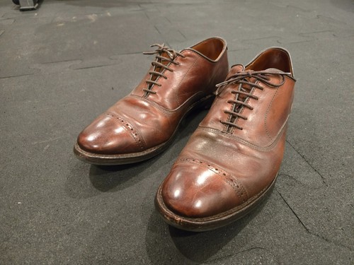 Allen Edmonds Fifth Avenue braune elegante Oxford-Schuhe 9,5 E *BESCHREIBUNG LESEN*