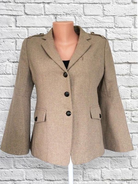 Women Banana Republic Blazer Beige Wool 38 / M /