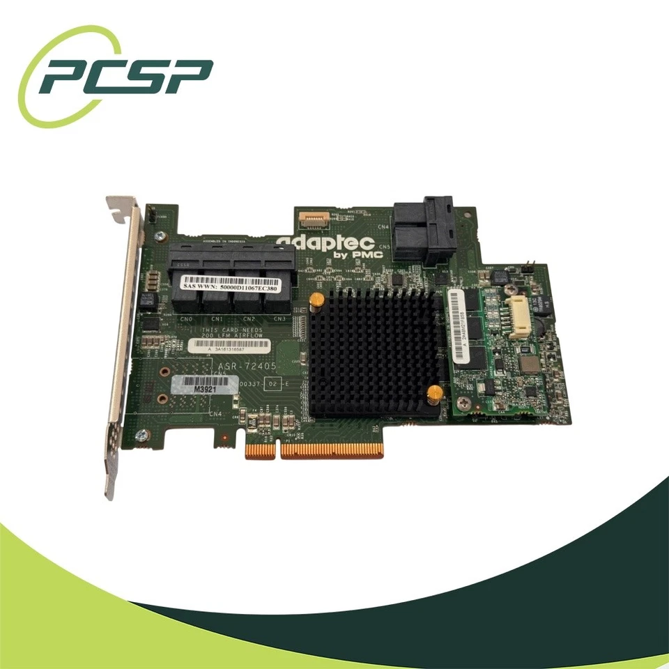 Adaptec ASR-72405 24-Port RAID Controller 6Gb/s SAS/SATA PCIe Gen3 x8 1GB Cache - Image 2 of 4