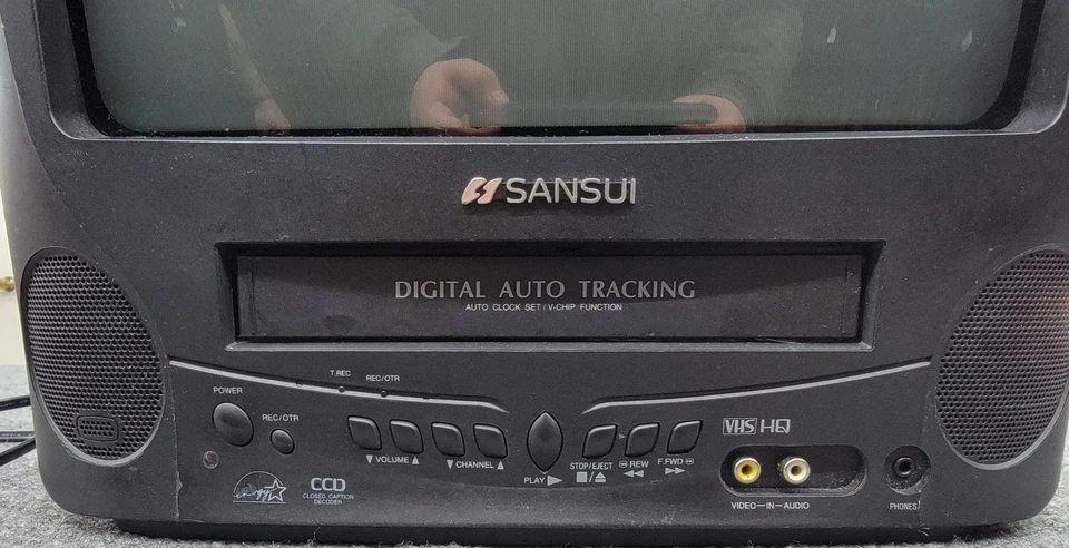 Vintage Sansui COM3101 13in Combo Retro Game CRT TV & VHS Player See Photos - Image 4 of 4