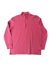 Vineyard Vines 1/4 Zip Men's X-Large Saltwater Knit Pullover Sailors Red