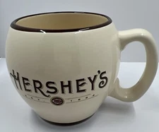 HERSHEY'S EST 1894 CREAM & BROWN BARREL COFFEE MUG HOT CHOCOLATE