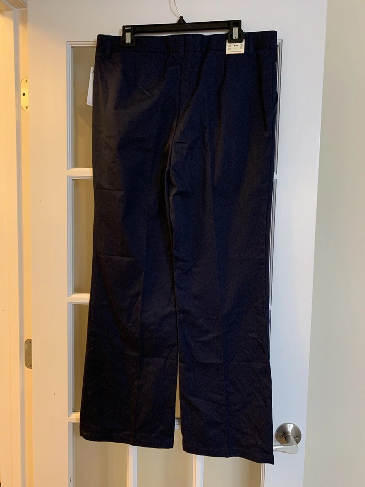 Nuevo con etiquetas Pantalón Francés Tostado Azul Marino Niñas Cintura Ajustable Ropa Escolar Oficial 20.5 Plus Foto 4 de 4