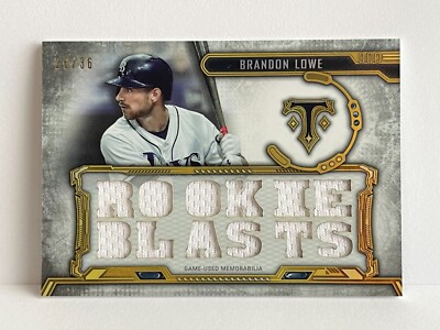 2020 Topps Triple Threads Rookie Blasts Relic Brandon Lowe #TTR-BL2 26/36!
