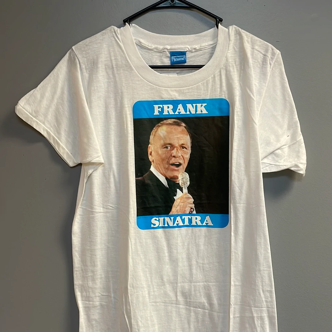 Vintage ScreenStars Frank Sinatra Graphic Short Sleeve T-Shirt | eBay