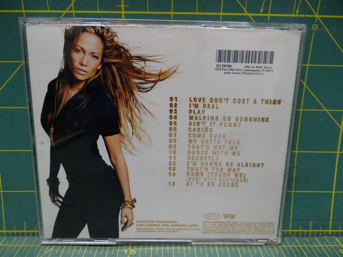 Jennifer Lopez – J.Lo 2001 CD Epic – EK 63786 Funk / Soul