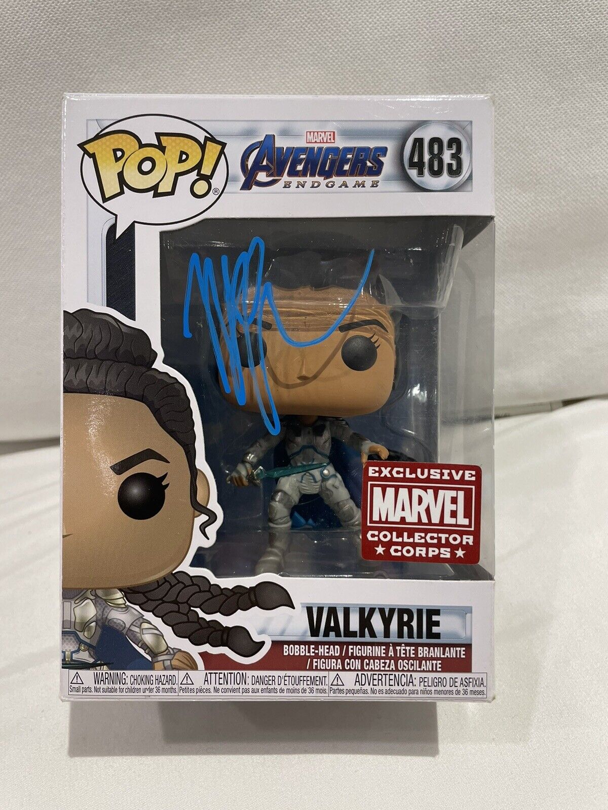 🗡️ Tessa Thompson Signed Valkyrie Avengers Endgame Funko Pop Beckett PSA  JSA