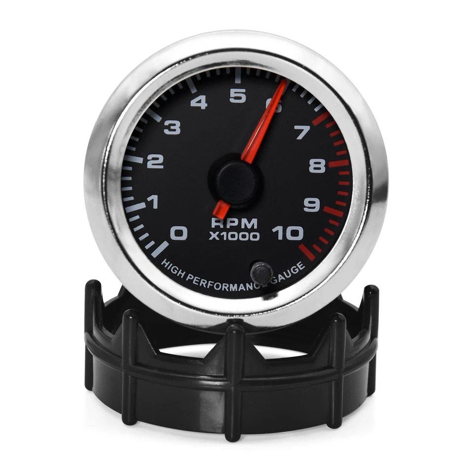 2" 52mm Coche Tacómetro Medidor Velocímetro RPM 0-10000 RPM 7 Colores LED Universal Foto 3 de 4
