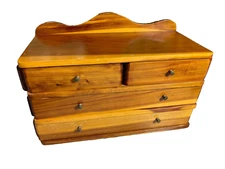 Vintage Antique Cedar Brass Chest Box Trunk Trinkets Trinket Jewelry Jewelery