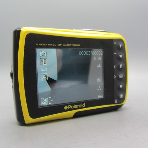 Polaroid Digital Camera X800 8.0MP Yellow Underwater Tested - Picture 3 of 10