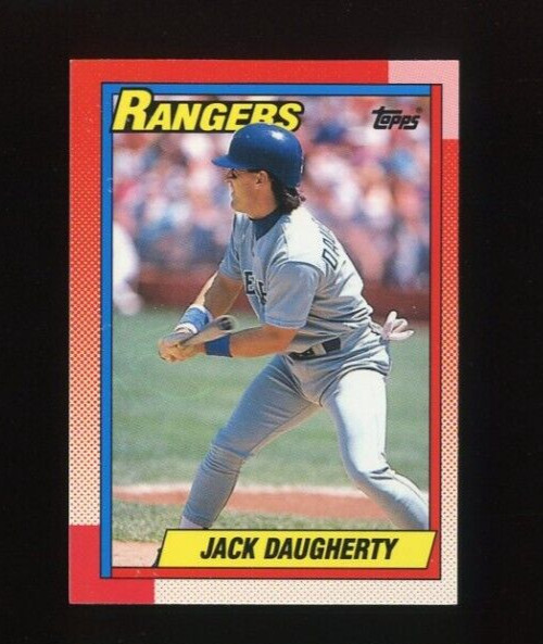 1990 TOPPS TIFFANY #52 JACK DAUGHERTY ROOKIE RC TEXAS RANGERS