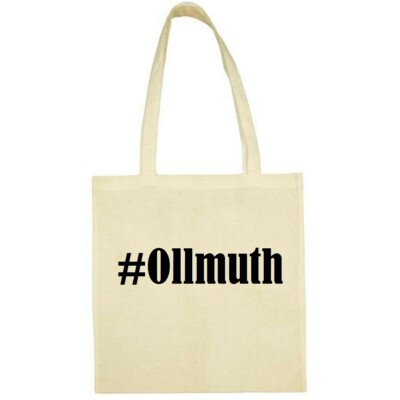 Tasche Beutel Baumwolltasche #Ollmuth Hashtag Einkaufstasche Schulbeutel Turnbeu