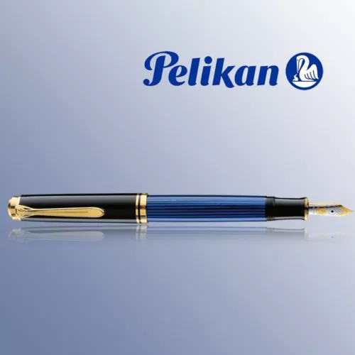 Pelikan Fountain pen Souverän® 400 Black-Blue F Nib