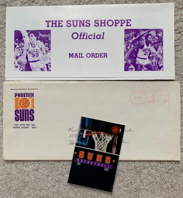1981 Phoenix Suns Vintage NBA ABA basketball Envelope schedule ticket mail form