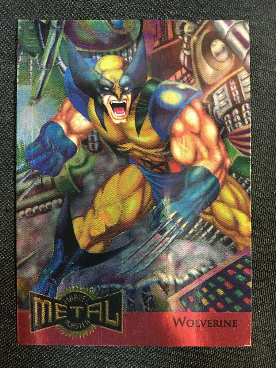 MARVEL METAL BLASTER WOLVERINE TRADING CARD 18 OF 18 | eBay