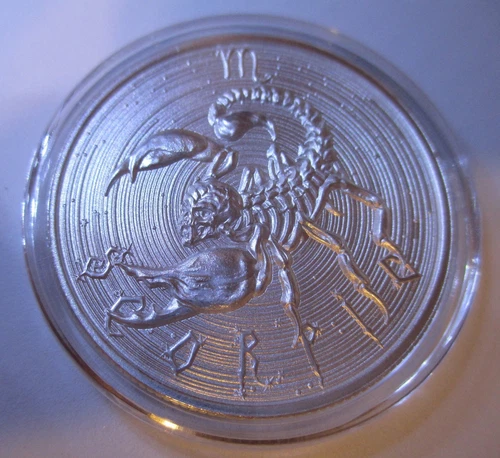 Zombie Zodiacs Series - Scorpio 1 oz. Silver Capsuled USA Made Limited BU Round