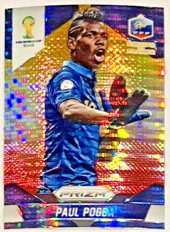 2014 Panini Prizm World Cup Yellow & Red Pulsar Prizms Paul Pogba #79