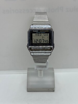 Casio DB-310 Digital Data Bank Telememo30 Gold Tone Men's Watch