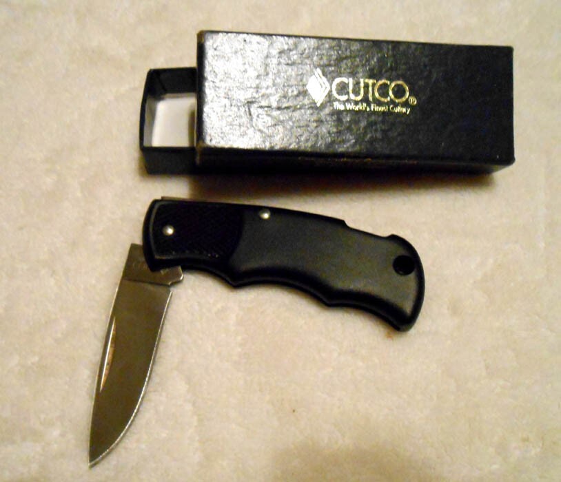 Cutco USA 1891 Black Plain Blade Lockback Folding Pocket Knife eBay