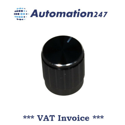 D Typ Welle Potentiometer Knopf schwarz Metall 15 mm Durchmesser x x16,5 mm Höhe 002532