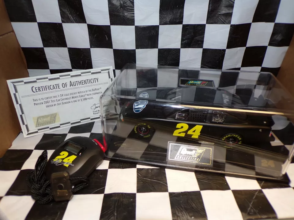 Jeff Gordon #24 Anteprima 2001 Chevrolet Test Auto Pressofuso Revell 1:24 W/ - Immagine 2 di 4