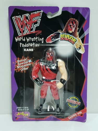 KANE - WWE WWF WCW JUST TOYS Series 8 1998 Bend em...