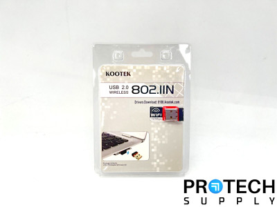 Kootek 802.IIN Compact USB 2.0 Wireless Adapter NEW with WARRANTY