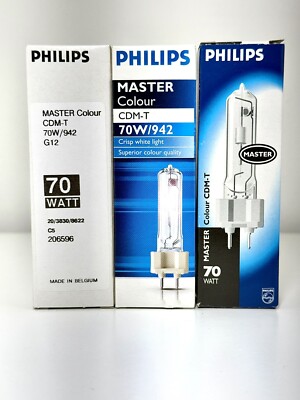 Philips CDM-T 70W/942 G12 MASTERColor 4200K metal halide bulb SHIP RANDOMLY