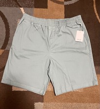 Five Four Los Angeles FF LA Mens Newport Khaki Chino Shorts Teal . Size L. New.