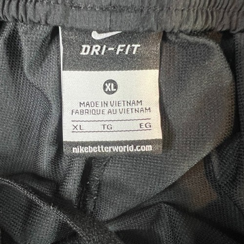 Vintage Nike Basketball Pants Black Yellow Ankle Zipper Sweatpants Men's XL - Picture 4 of 16
