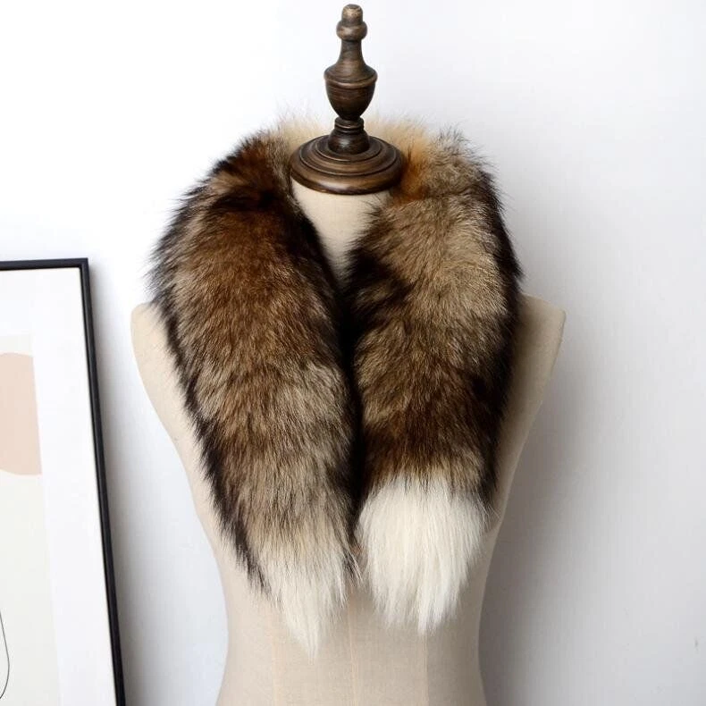 100% Real Fox Fur Genuine Scarf Collar Shawl Scarves Wrap Stole Neck Warmer Gift - image 3 of 4