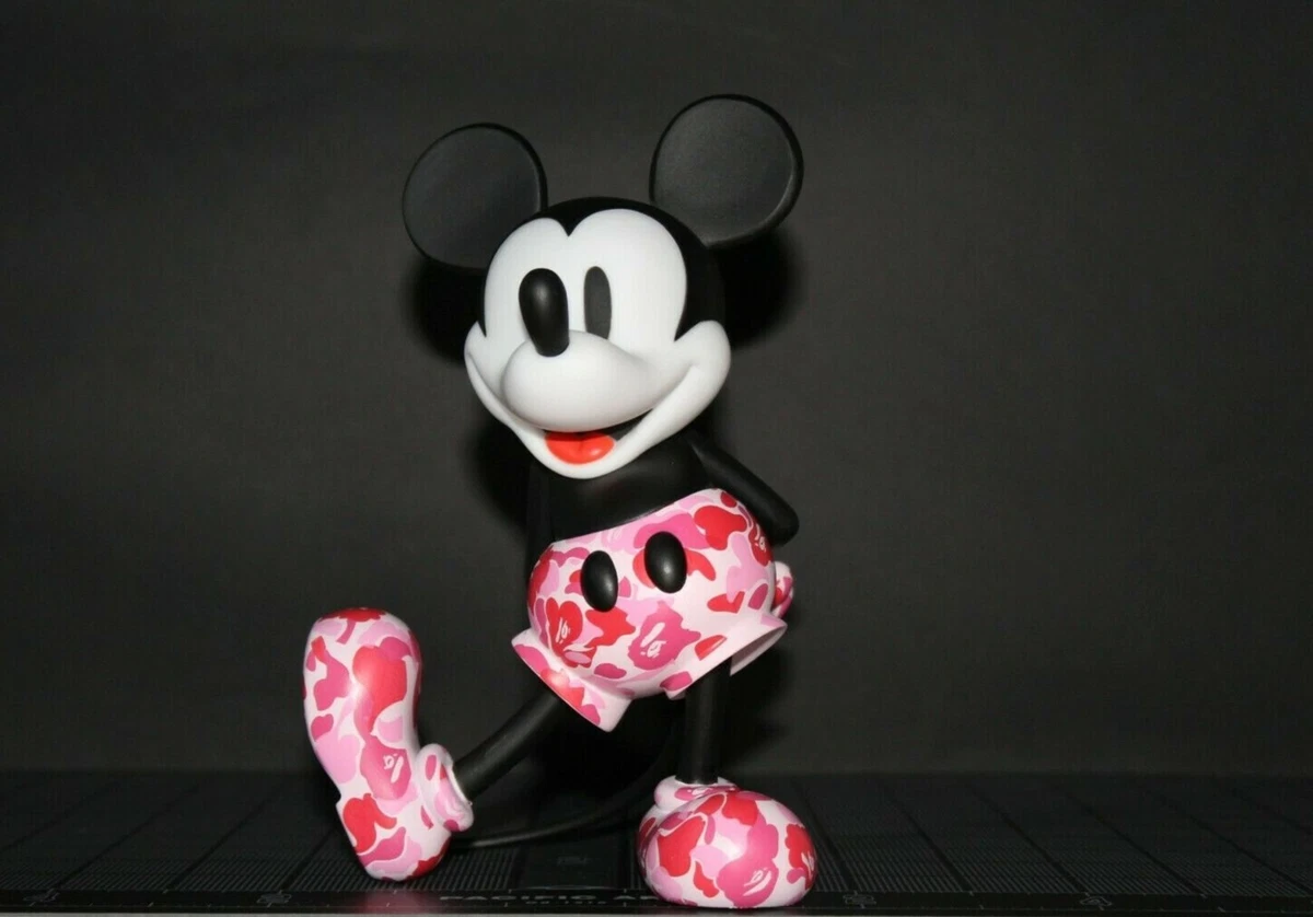 Bape x Mickey Mouse VCD Vinyl Pink Camo Collectible Disney 90th