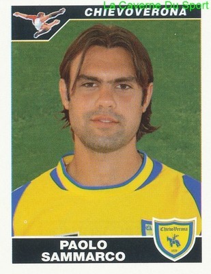 PAOLO SAMMARCO ITALY CHIEVO VERONA RARE UPDATE STICKER FOOTBALLERS 2005 PANINI