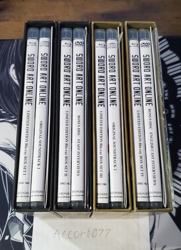 Sword Art Online Limited Edition (Blu Ray) Box Sets *Complete 1st season* RARE - Picture 6 of 10