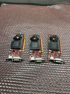 Lot of 3 Dell 0Y103D ATI Radeon 256MB PCI-E Video Card
