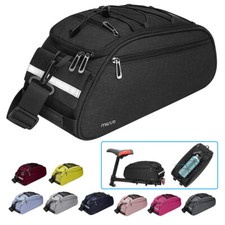 Bike Rack Bag Waterproof Bicycle Trunk Pannier Rear Seat Cycling Shoulder Bag