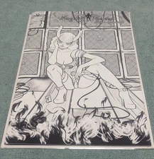 Naughty Faeries Stripper Assassins 4 Amped Up B&W Cover by Anthony Delaney NSFA4