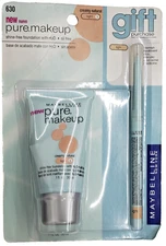 NEW Maybelline New York Pure Makeup Foundation-CREAMY NATURAL LIGHT 5 GIFT SET
