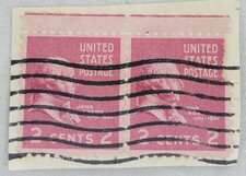 U.S. Postage Stamp ~ John Quincy Adams ~ 2₵ Red ~ Posted ~ c.1938 - Y103