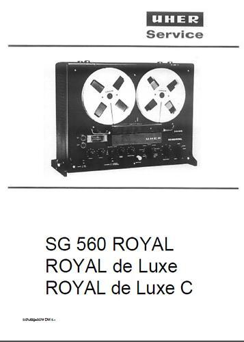 UHER SG560 ROYAL, ROYAL DE LUXE MANUEL SUR CD-R - Photo 1/1