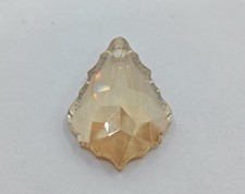 x40pc 6091 - 28mm Swarovski Flat Baroque Crystal Austrian Pendant - Goldenshadow