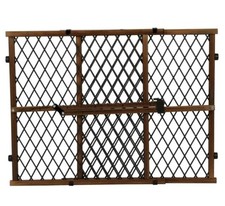 Evenflo 2026900 Position and Lock Farmhouse Pressure Mount Gate - Dark Wood