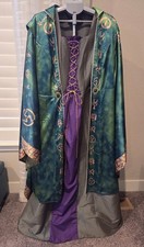 Hocus Pocus Costume Winifred Sanderson Dress  Cloak Sz 2XL Cosplay Halloween