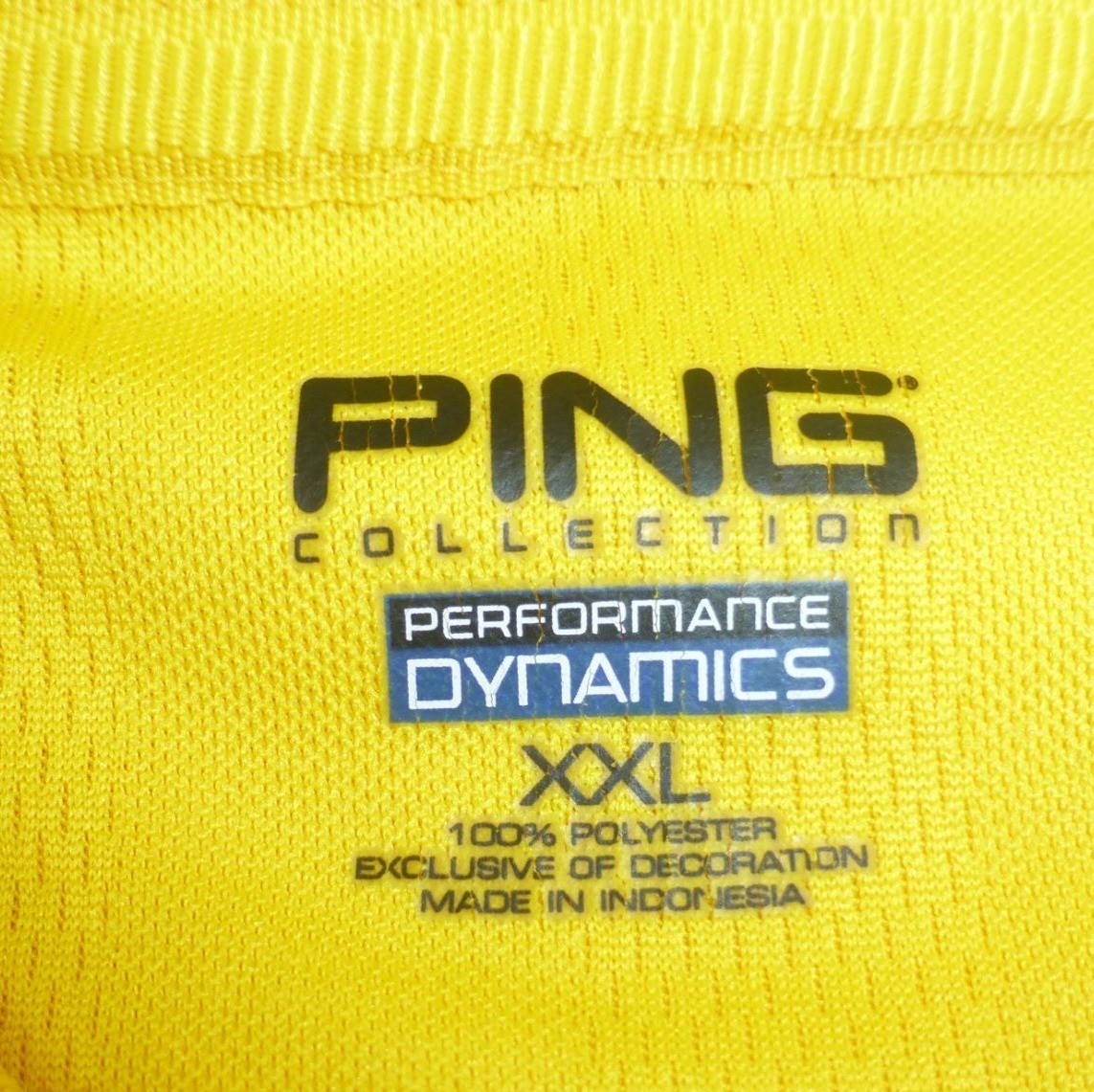 Ping Collection Yellow Performance Polo Shirt XXL… - image 4
