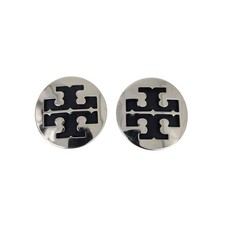 Tory Burch Silver Metal Logos Replacement Button Medallions Shoes Upcycle 2"
