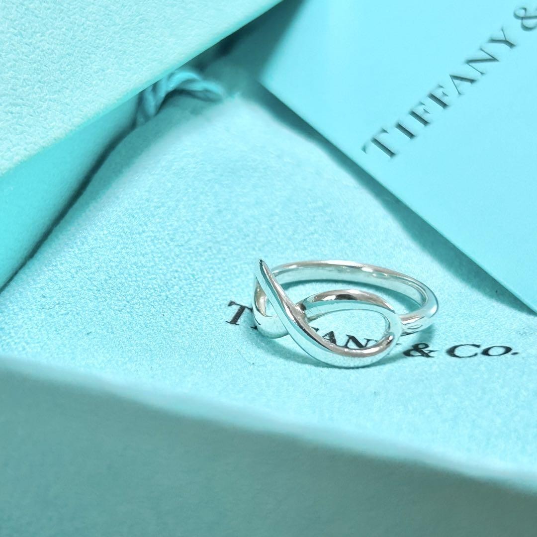 Tiffany Co Infinity Ring Silver US Size Sterling Gift Box Bag