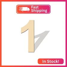 17 inch Large Wooden Numbers, Wood Number, Blank Wooden Number, Wooden Sign Boar