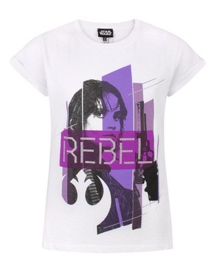 Star Wars Weiß Rebel Kurzärmeliges T-Shirt Mädchen