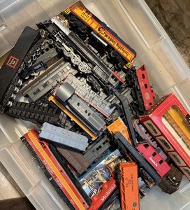 TYCO HO Scale Mixed Lot 25 Locomotives Cars Track Multicolor DC