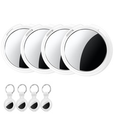 4 Pack Smart Tracker Tags MFi Certified Item Finder Apple Find My iOS Only